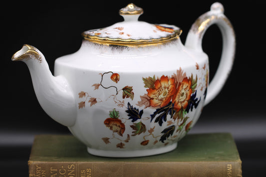 Antique John Maddock and Sons Royal Vitreous England China Tea Pot c1880-96