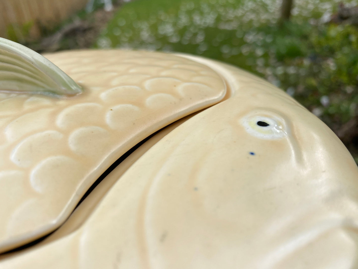 c1920s Shorter & Son Large Art Deco Fish Tureen Designed by Clarice Cliff