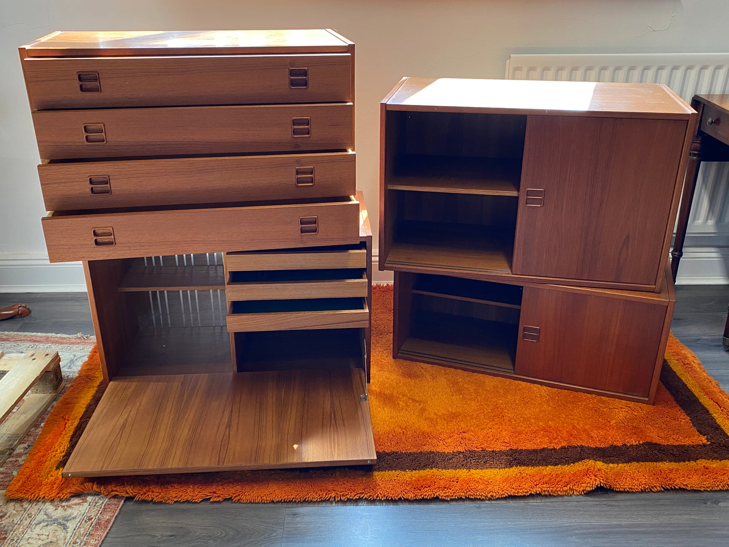 Vintage Danish / Scandinavian Modular Wall unit c1960