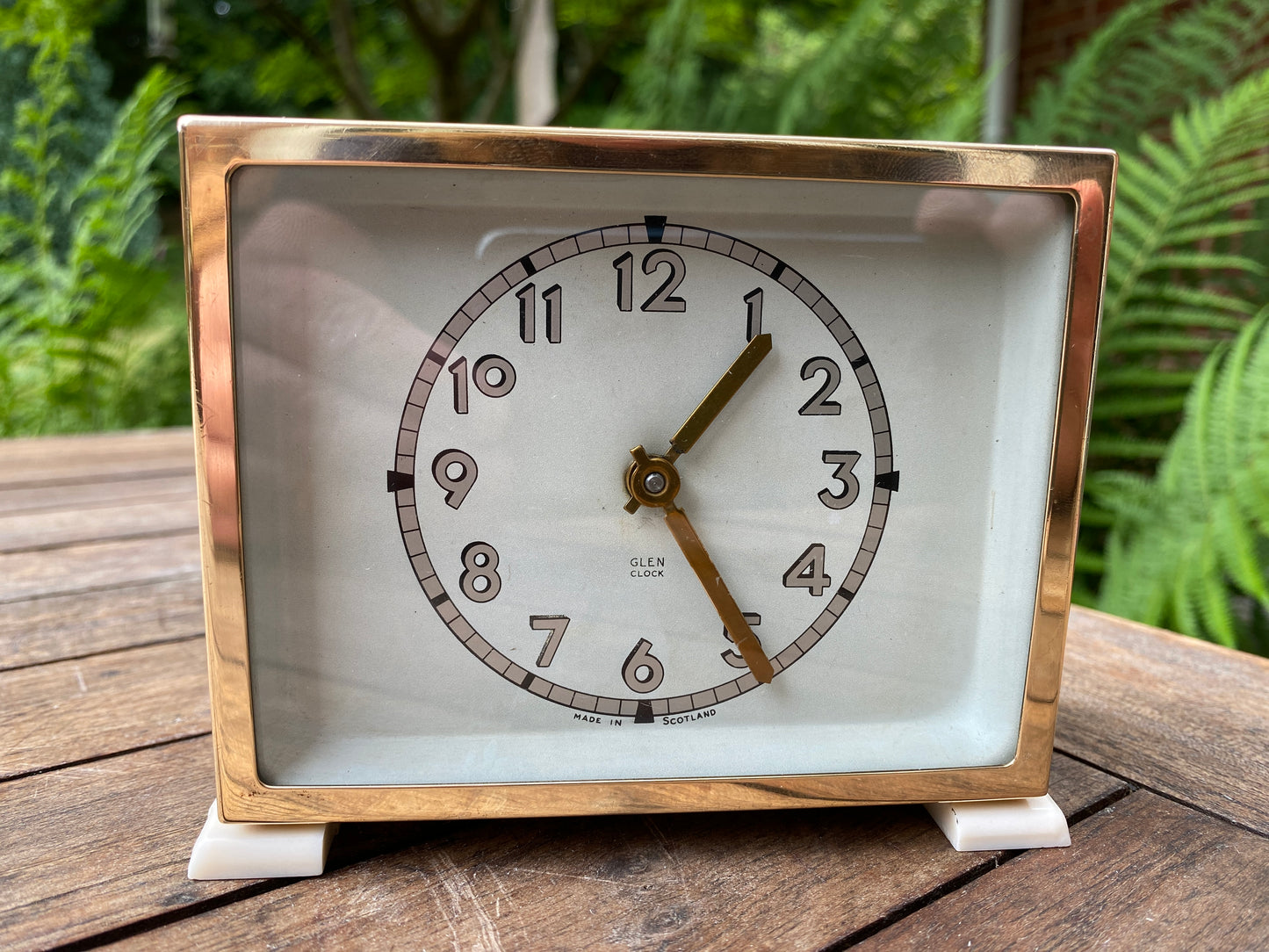 LSM Glen Clock Made in Scotland Art Deco Bakelite Bedside Clock c1930