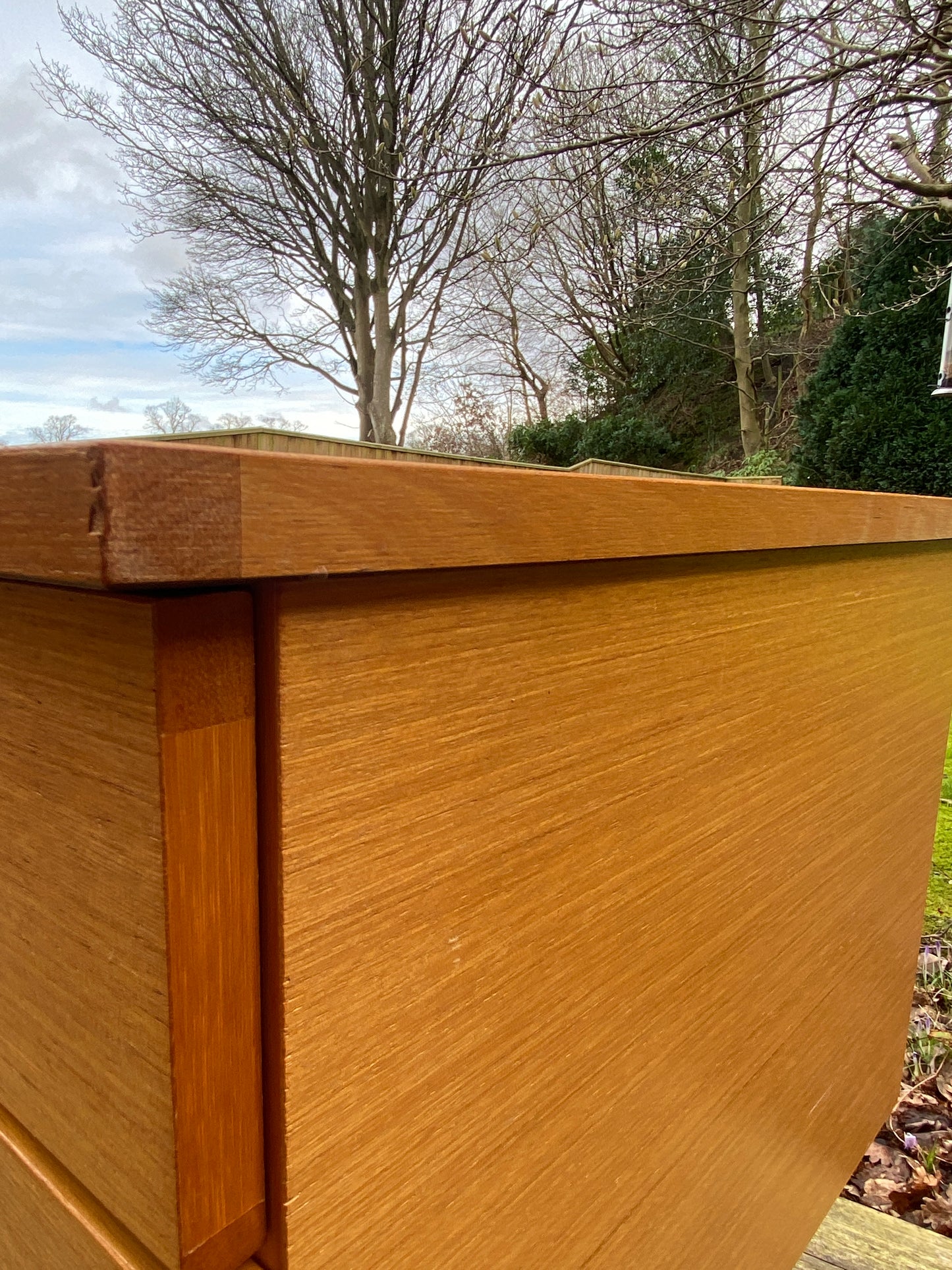 Pair of vintage night stands/bedside tables in Teak by Schreiber 1970s