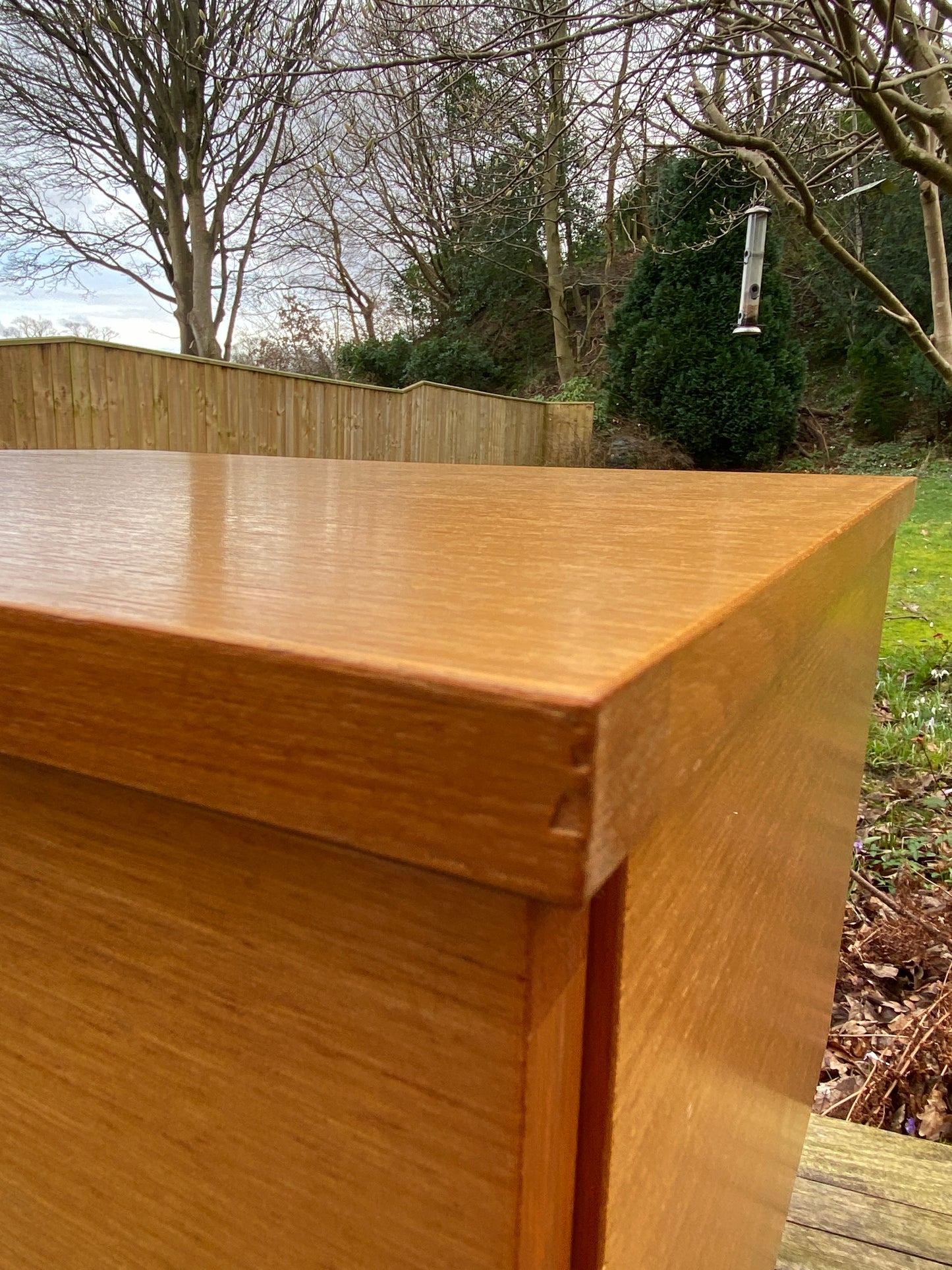 Pair of vintage night stands/bedside tables in Teak by Schreiber 1970s