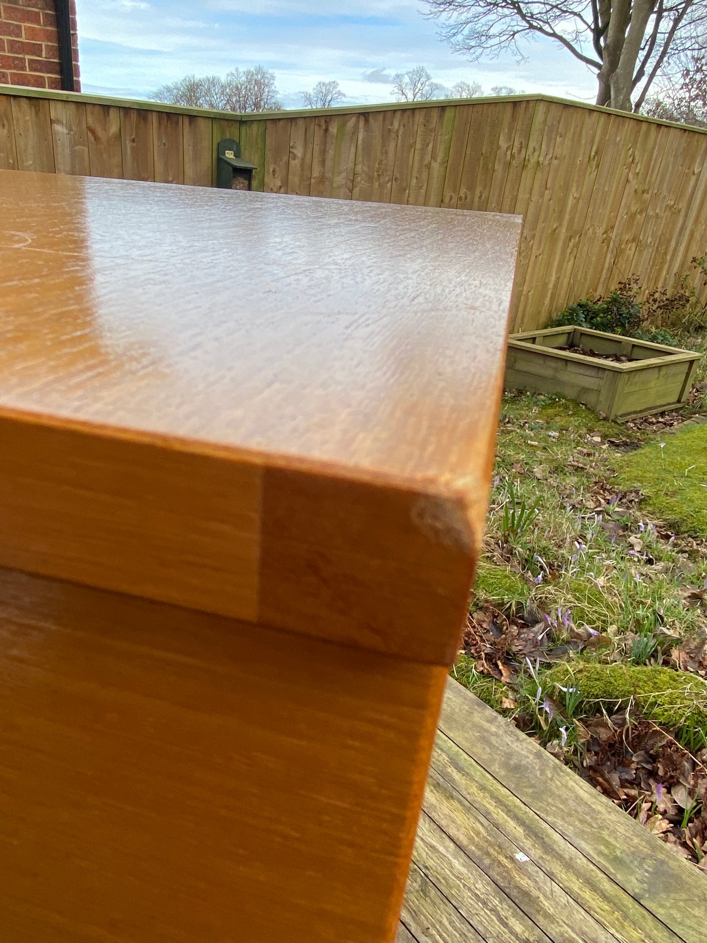 Pair of vintage night stands/bedside tables in Teak by Schreiber 1970s