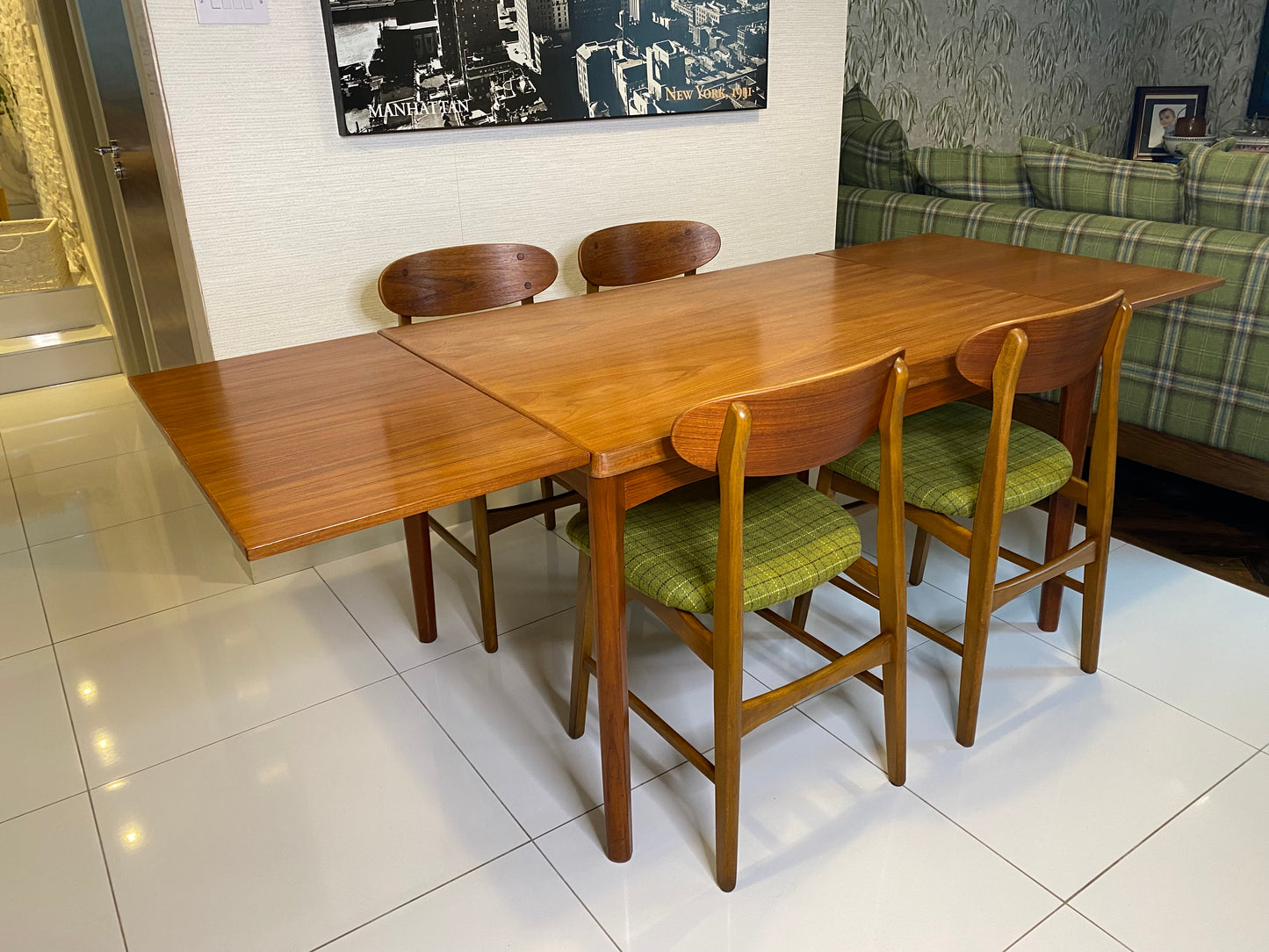 Extendable Dining Table by Henning Kaerjnulf for Vejle Stole Møbelfabrik, 1960