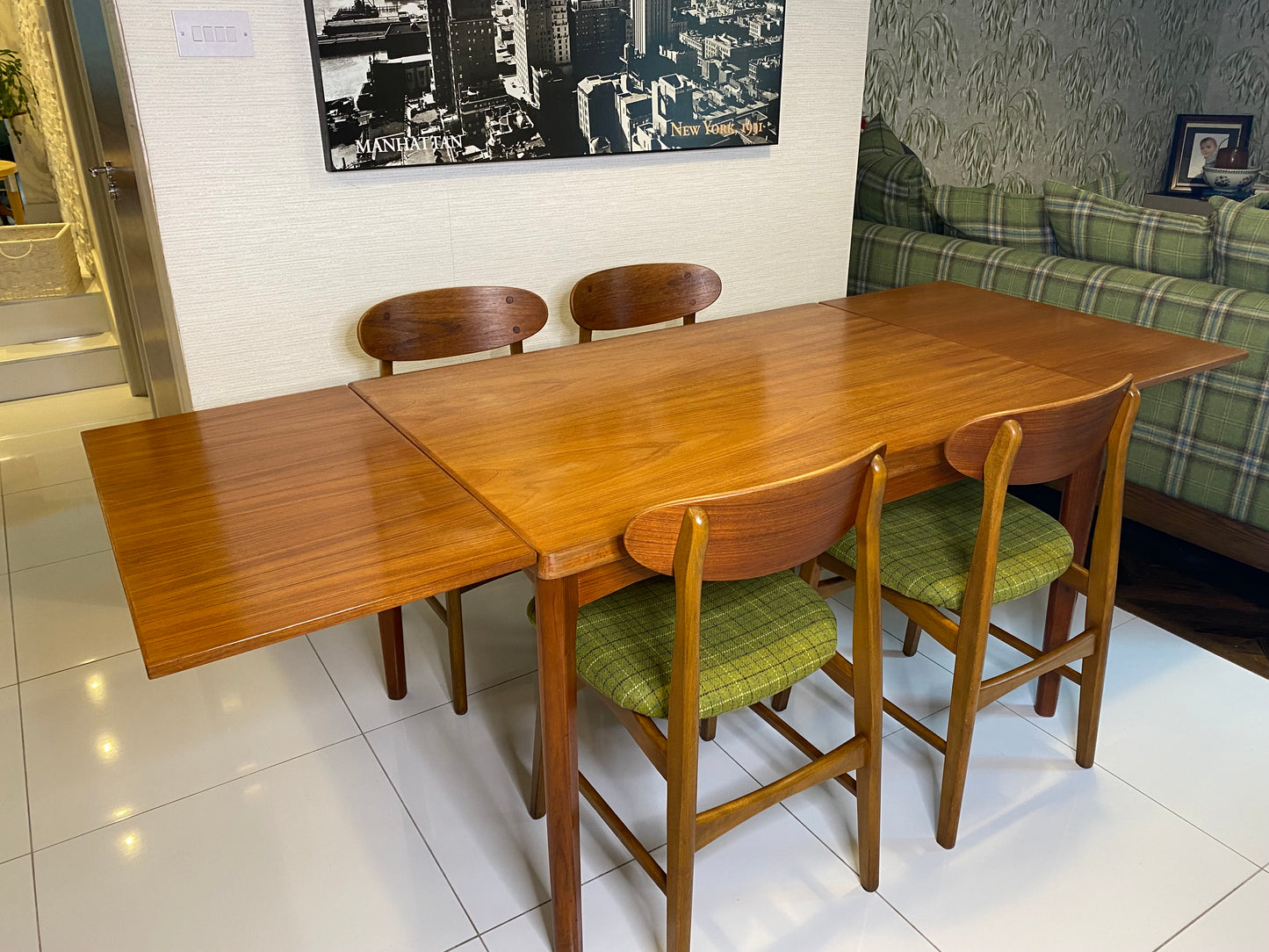 Extendable Dining Table by Henning Kaerjnulf for Vejle Stole Møbelfabrik, 1960