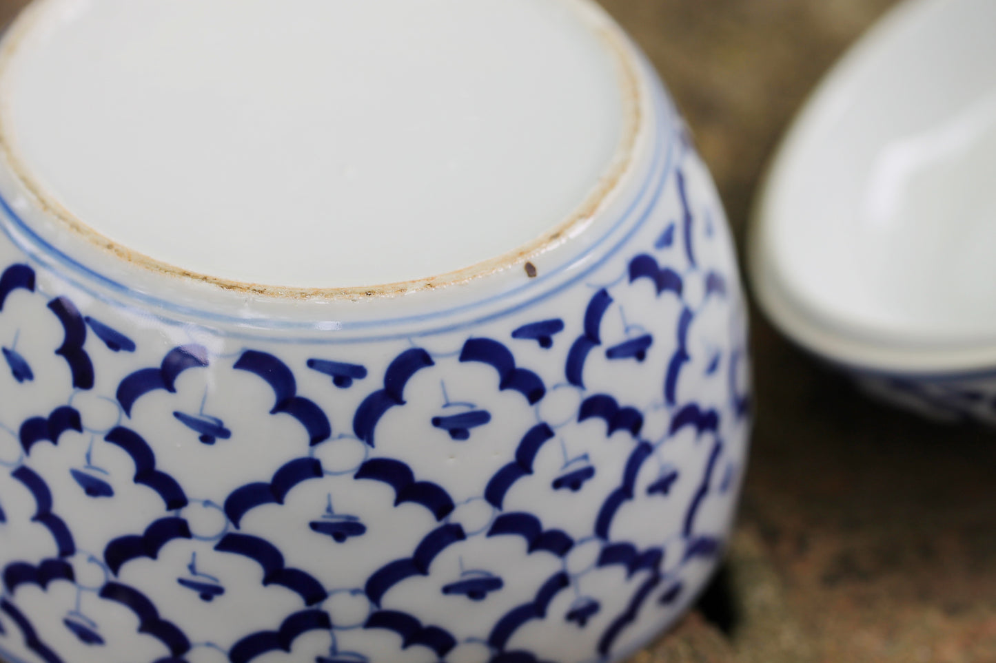 Early 20th Century Chinese Porcelain Blue and White Lidded Jars and Comport