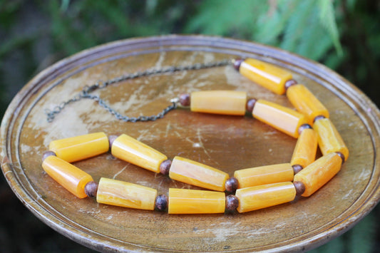 Impressive Art Deco Style Bakelite Long Necklace