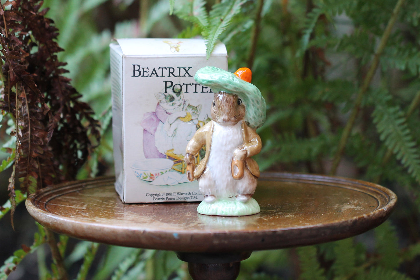 Vintage Royal Doulton Beswick Beatrix Potter Figurine "Benjamin Bunny" with box