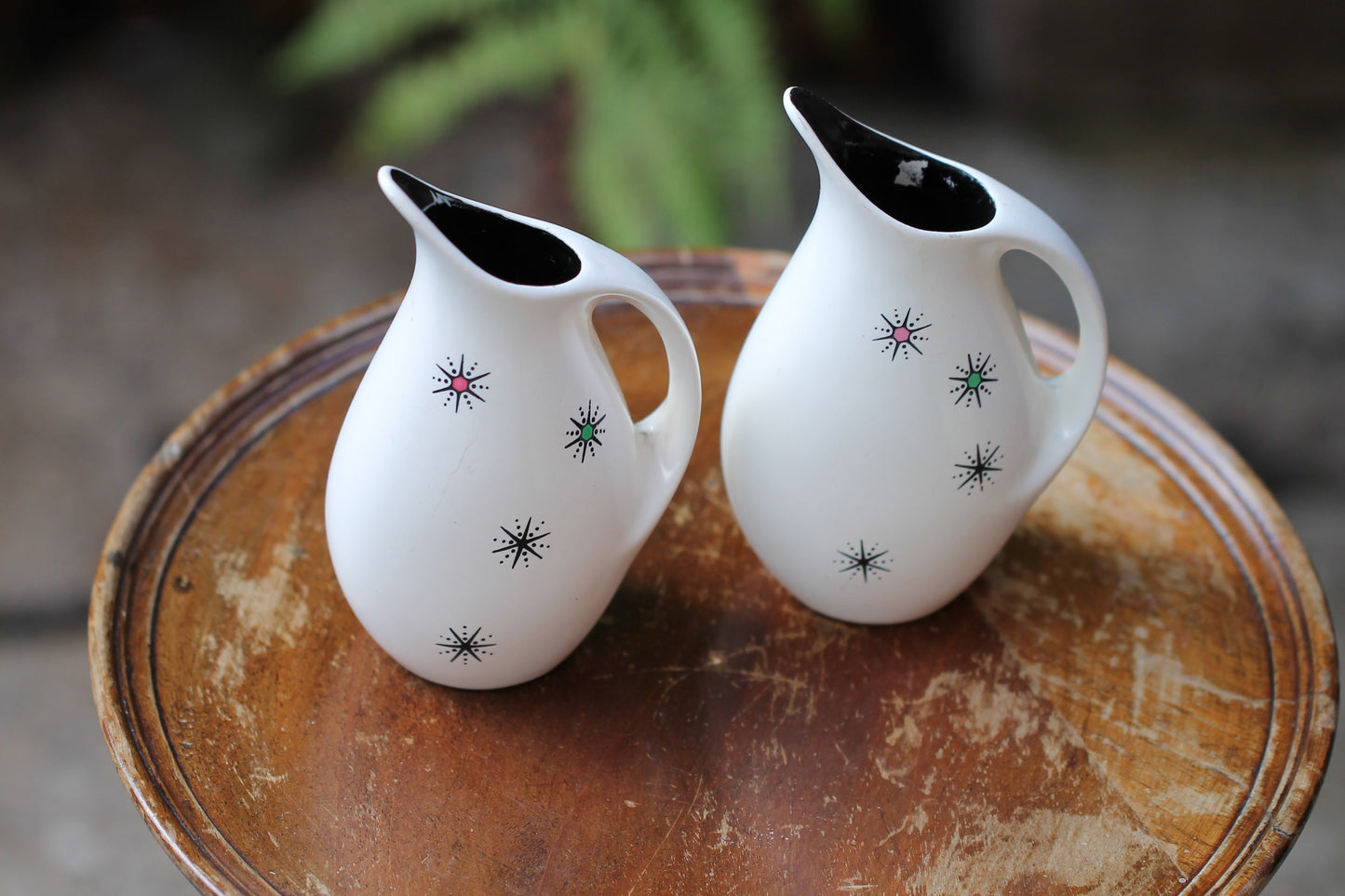 c1950 Pair of Wade Shooting Star milk Jugs