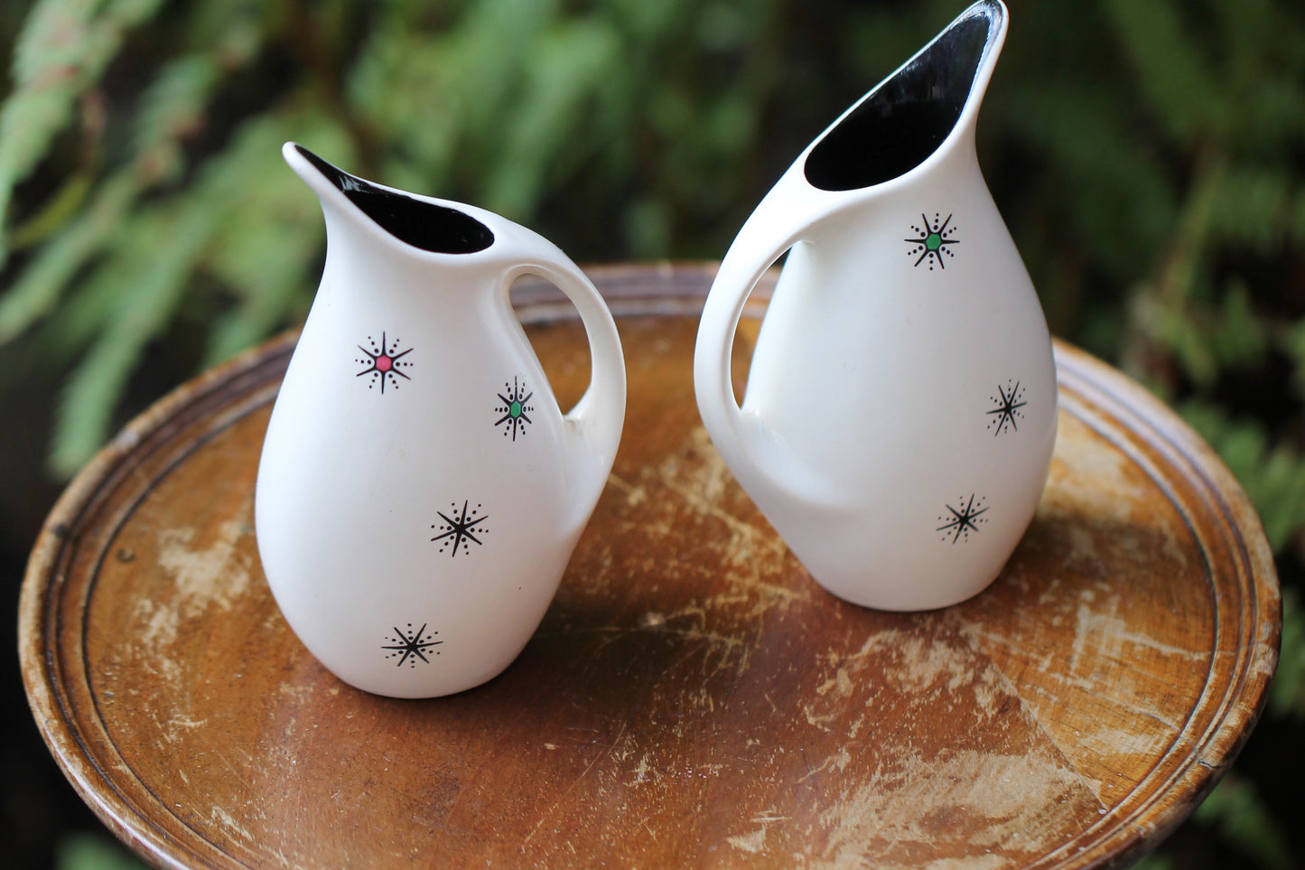 c1950 Pair of Wade Shooting Star milk Jugs