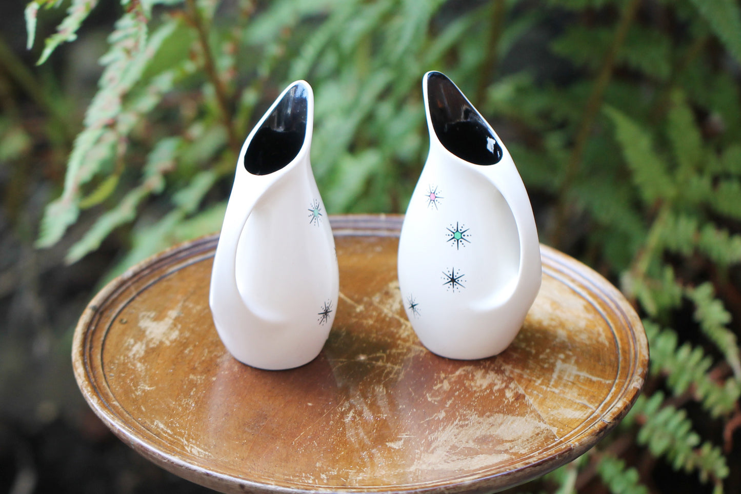 c1950 Pair of Wade Shooting Star milk Jugs