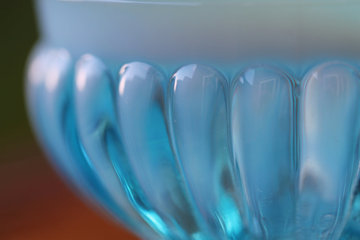 c1900 Victorian British Davidson Glass Lady Caroline Open Sugar Bowl and Jug in Blue Pearline