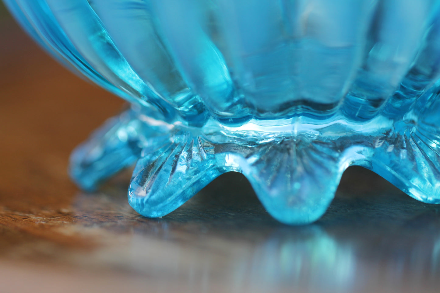 c1900 Victorian British Davidson Glass Lady Caroline Open Sugar Bowl and Jug in Blue Pearline