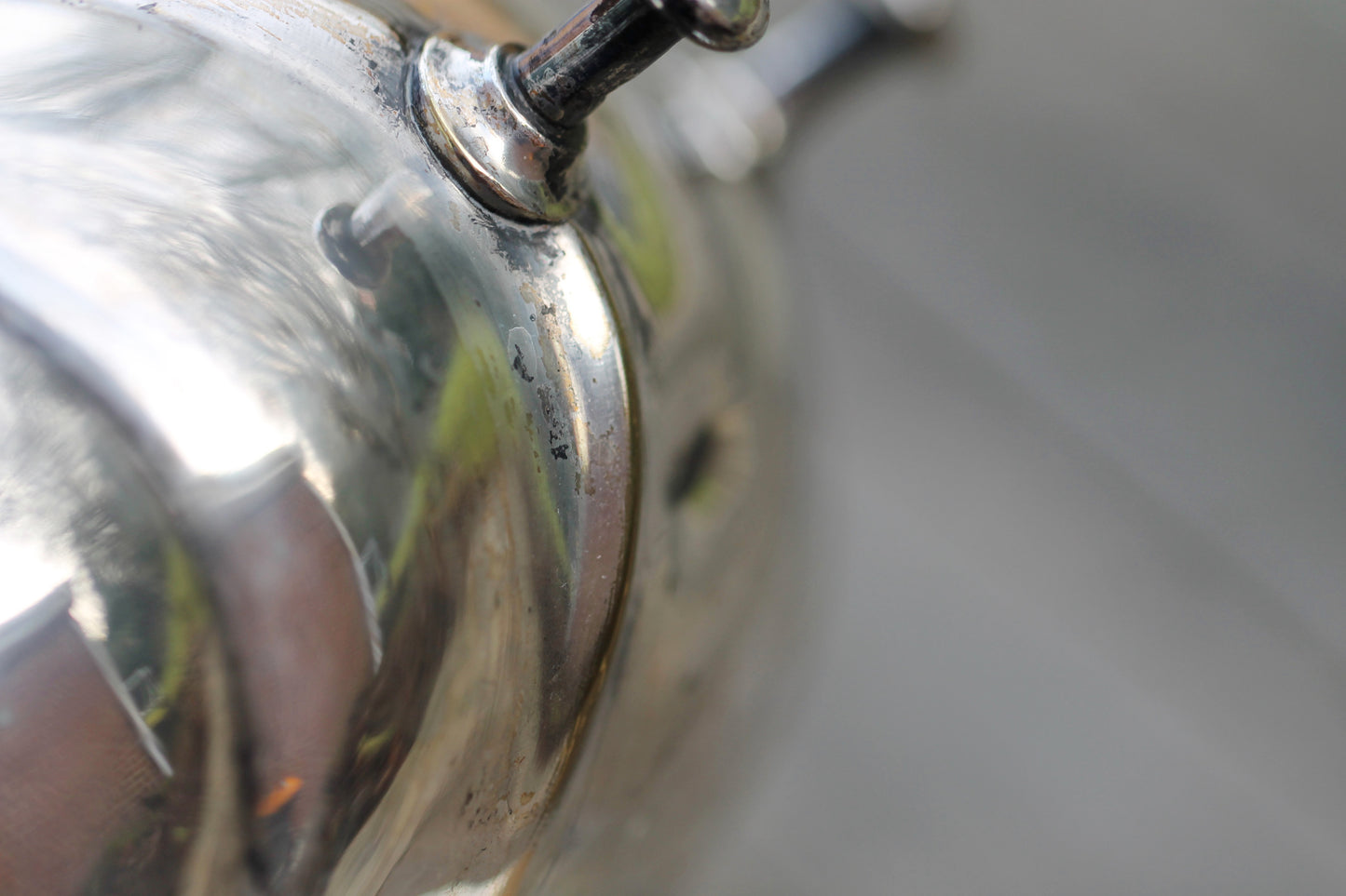 Large Early Victorian Silver Plated Tea Kettle on Stand c1850