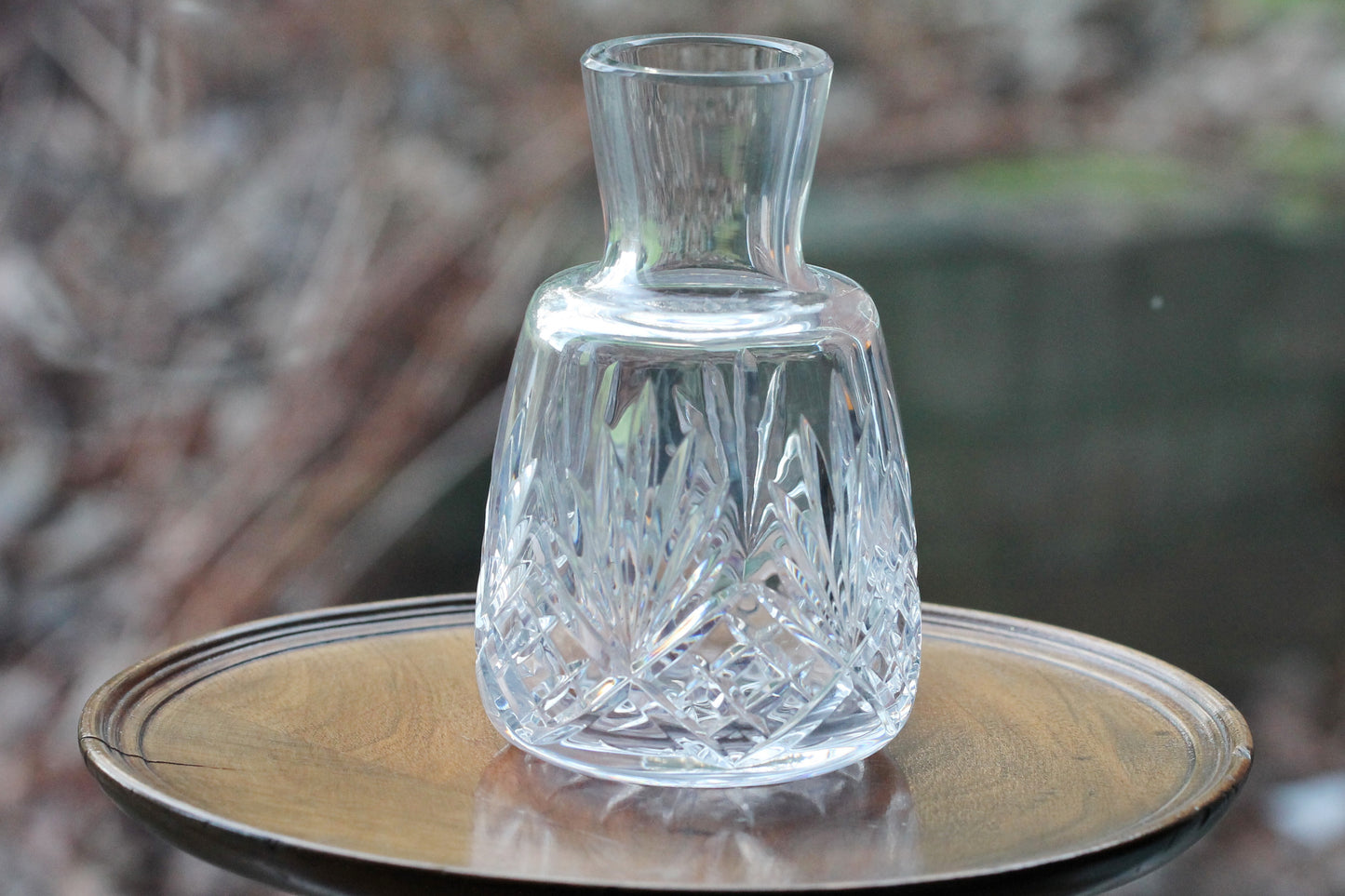 Lead Crystal Cut Wine Carafe / Decanter - Half a Litre