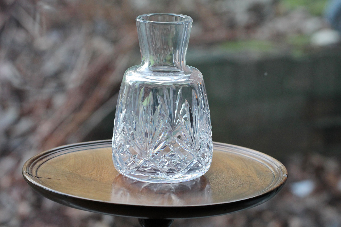 Lead Crystal Cut Wine Carafe / Decanter - Half a Litre